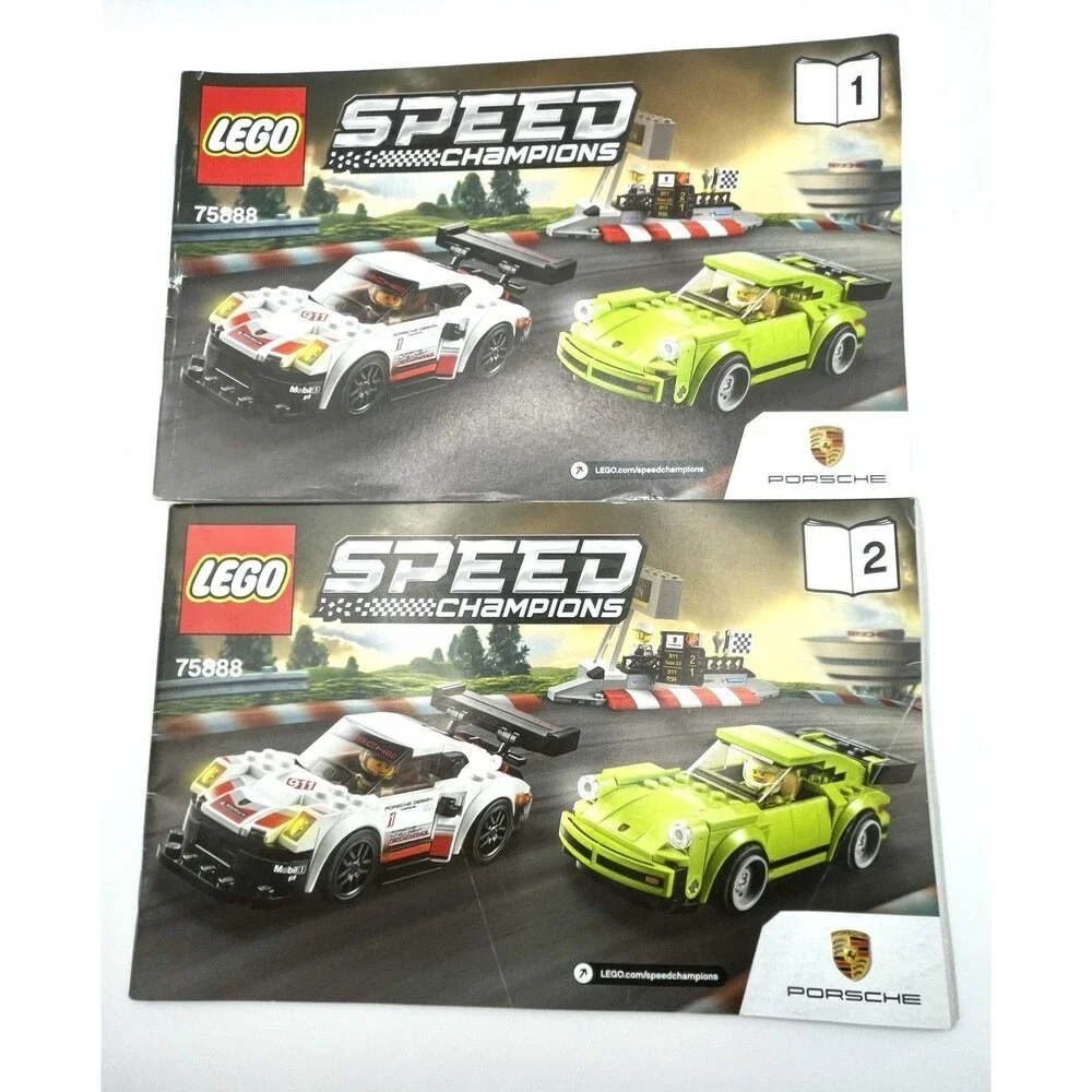 Lego Manual Only 75888 Speed Champoins Porsche Paper Instructions